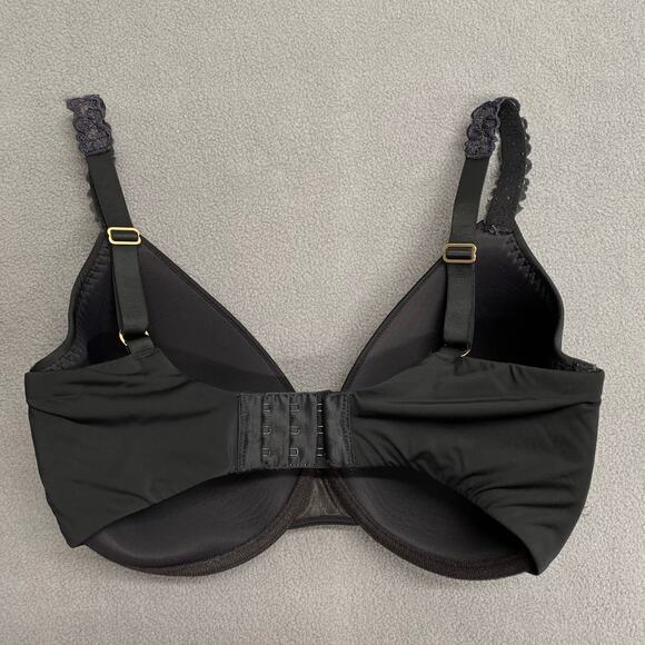 Natori Pure Luxe Custom Coverage Contour Underwire Bra Black 32G 732080 - Picture 2 of 8